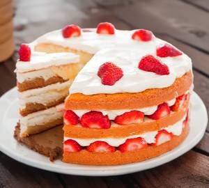 Strawbery cream cake
