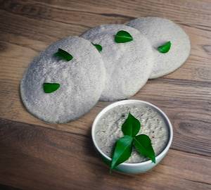 12 Big Idli with coconut chutney sambar
