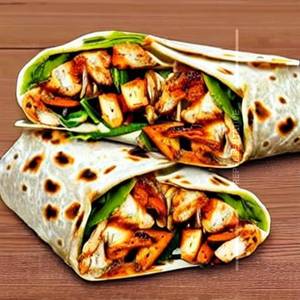 Grilled chicken wrap