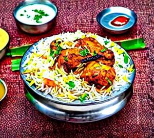 Single Fry Piece Chicken Biryani