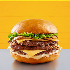 Oklahoma Onion Smash Beef Burger