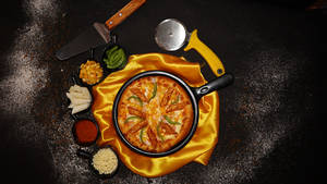 Veg. Pasta Pizza (peri-peri)