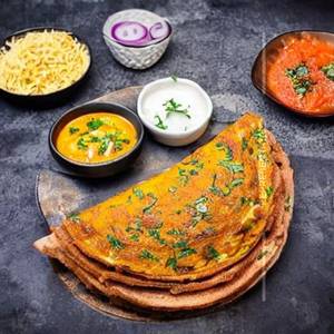 Bread masala cheese omelet