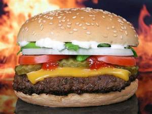 Chicken cheese burger   