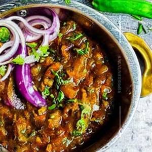 Brinjal vegetable baingan bharta