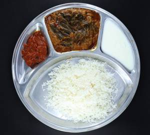 Bendakaya Curry Rice Meal
