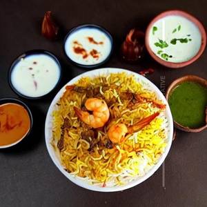 Prawns Handi Biryani