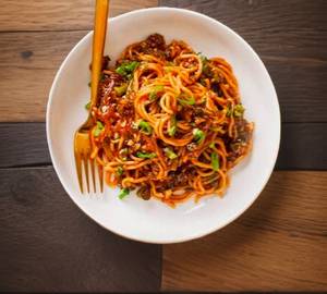 Double egg Manchurian noodles