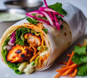 Tandoori Soya Chaap Tikka Roll