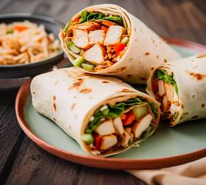 Peri peri chicken wrap