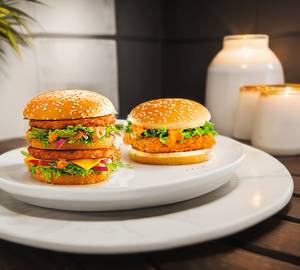 Veg Double Patty Burger