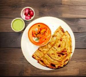 2 Laccha Paratha + Kadai Panner (combo)