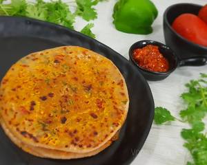 Aloo paratha x 1 with achar and butter