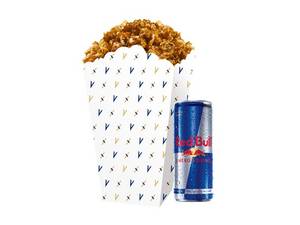 Small Caramel Popcorn & Red Bull Combo
