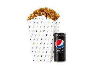 Small Caramel Popcorn & Pepsi Black Can Combo