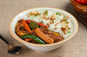 Kadai Sabzi & Kaju Pulao Bowl