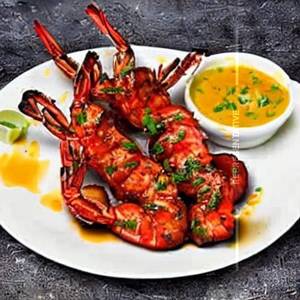 Jumbo Prawns Steak in Butter Garlic Sauces