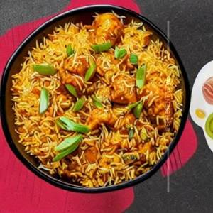 Chicken Manchurian Schezwan Rice 