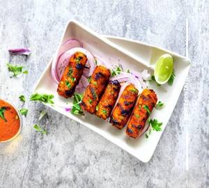 Kaju Paneer Seekh Kebab