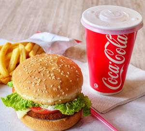 Tandoori Chicken Burger + F Fries + Drink