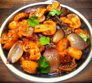 Mushrooms and onions