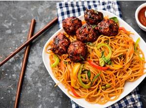 Veg Manchurian Noodles