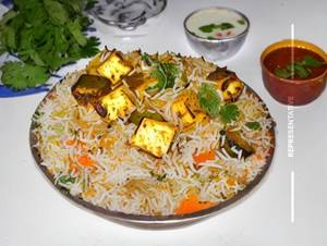 Malai Paneer Veg Biryani