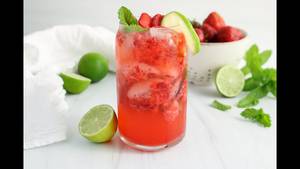 Strawberry Cucumber Mojito