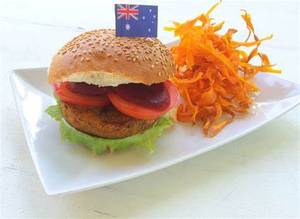 Veg. australian burger 