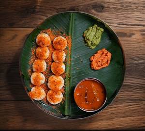 Ghee Podi Button Idli