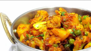 Aloo Gobhi With Hara  Matar