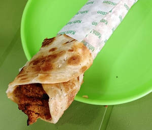 Soya Chaap Tikka Roll.