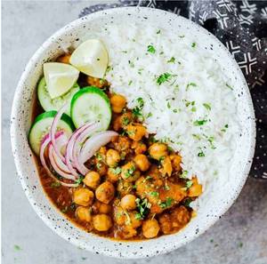 Paunjabi Chhole And Rice