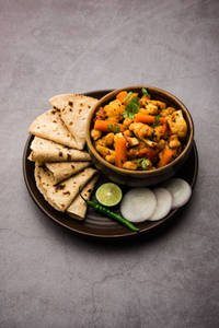 Roti ( 2 Pices )+ Mixed Vegetable