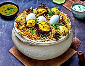 Egg biryani