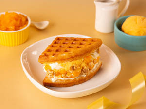 Mango Praline Ice Cream Sandwich