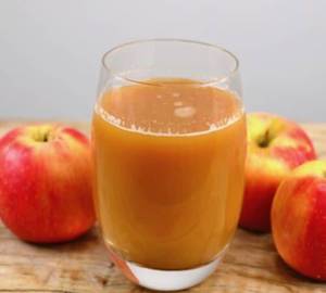 Apple Fresh Juice Add Milk
