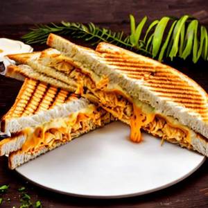 Butter Chicken Cheese Grill Sandwich