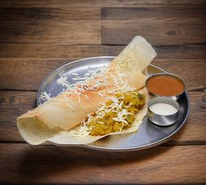 Cheese masala dosa