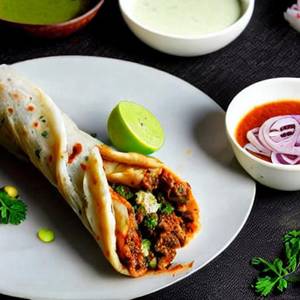 Mutton Schezwan Roll