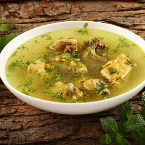 Chicken lemon pepper clear soup