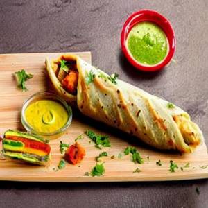 Aloo Tikka Smoke Roll