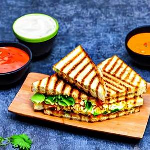 Veg Paneer Makhani Grill Sandwich