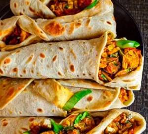 Whole Wheat Paneer Peri Peri Roll