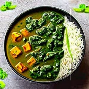 Palak Paneer Rice Bowl