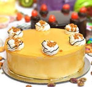 Butterscotch Fresh Cream Cake