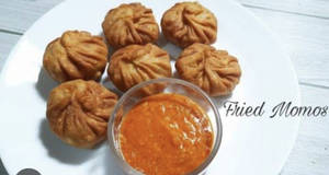 Cheese Corn Momos Fried