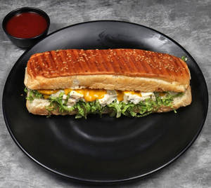 [VEG] Cheesy Cottage Cheese Cubano Sandwich