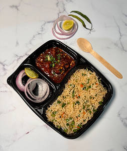 Veg Fried Rice + Chicken Manchurian
