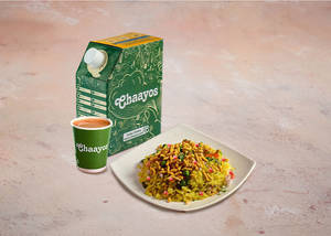 Desi Chai with Indori Poha